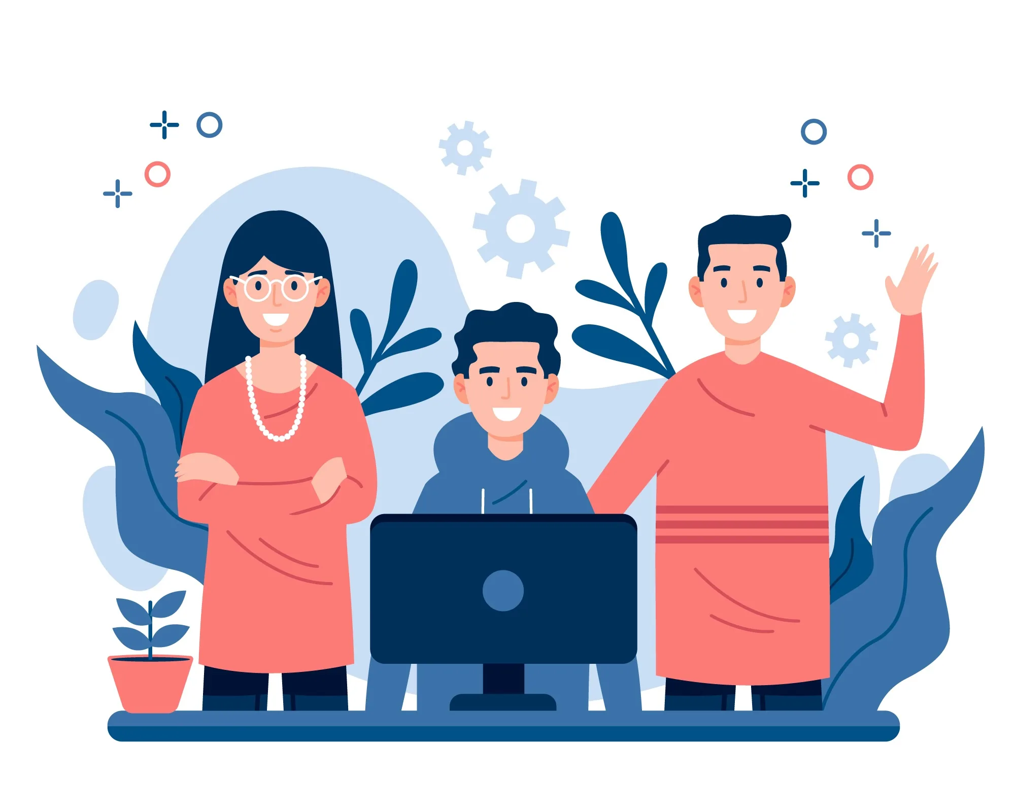 infimedia about us team work animation